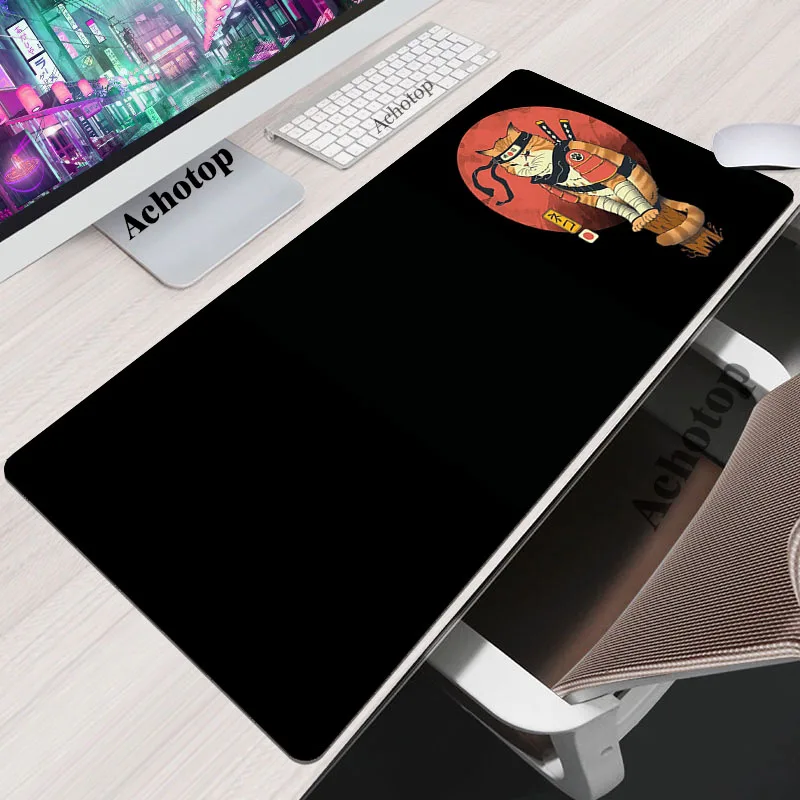 

Gaming Mouse Pad Janpan Cat Computer Gamer Mousepad Lock Edge PC Mouse Mat Game Accessories Keyboard Pads