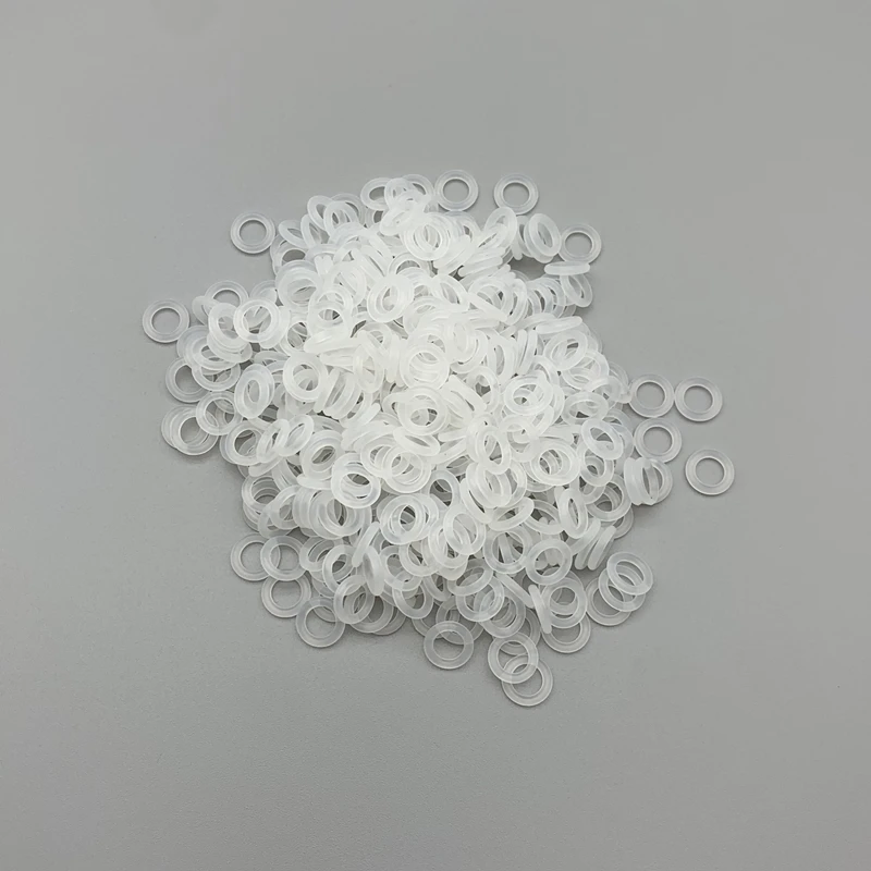 50 Stück Silikon ring dichtungen cs 1mm od 3mm ~ 40mm vmq weiß wasserdichte Unter leg scheibe Gummi Silikon dichtungen Gummi O-Ring