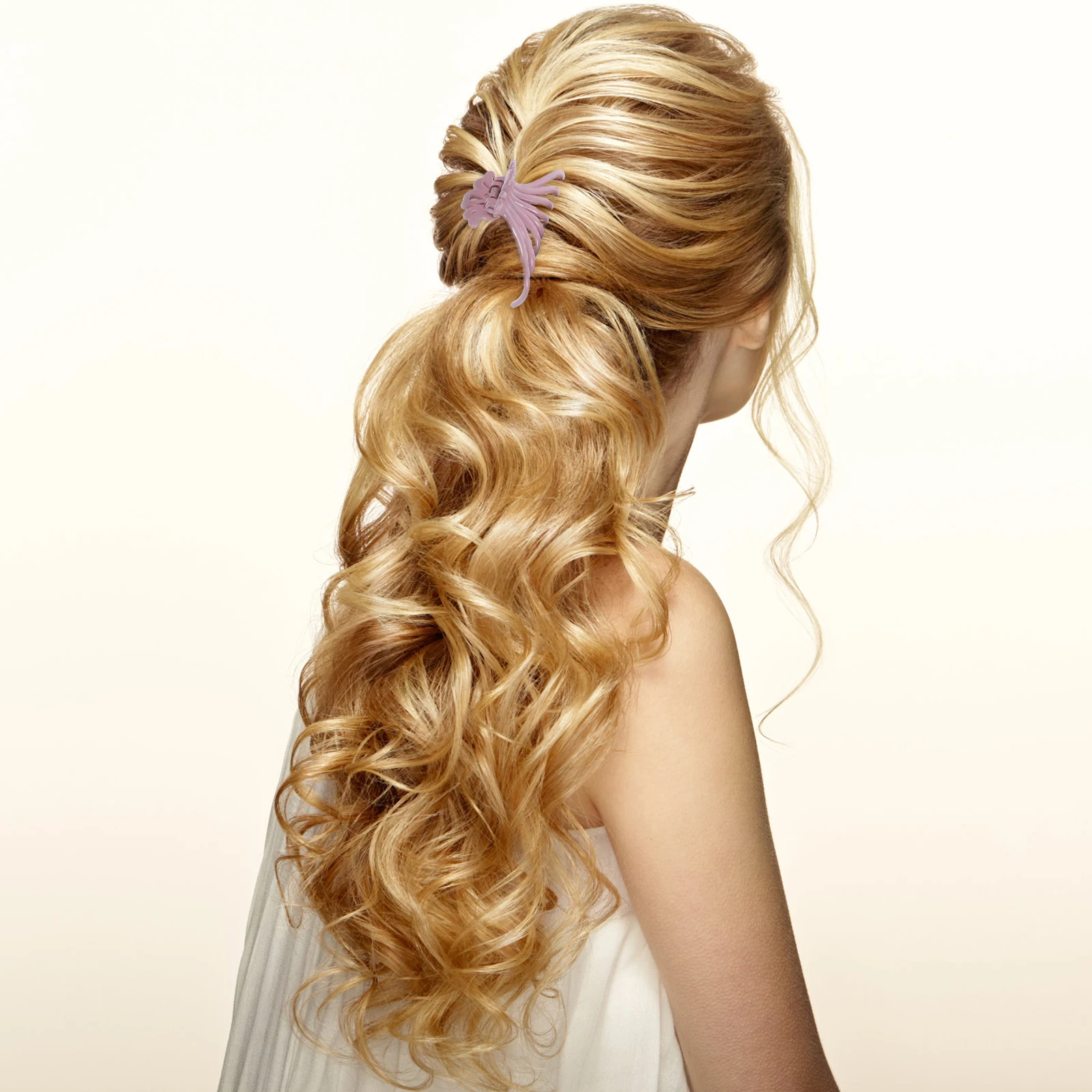 

3pcs Plastic Abs Hair Claw Non Hair Grip Creative Jaw Clip Elegant Hair Accessories For Women Girls