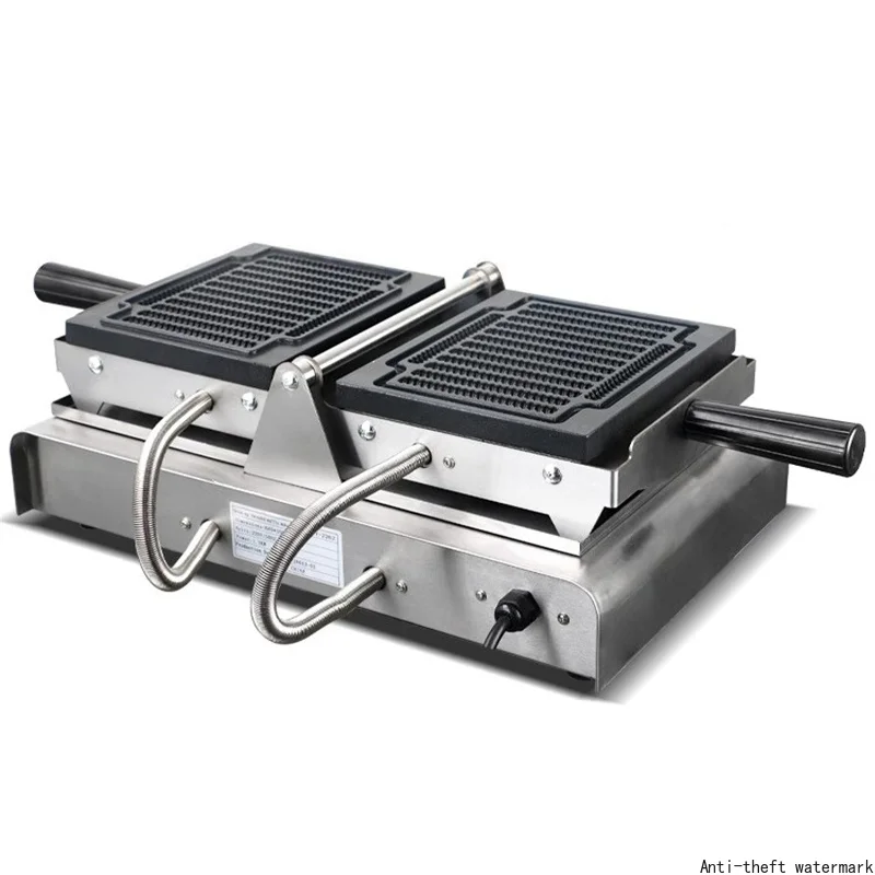 Hot Selling Product in 2025-Electric 110V/220V Finger Waffle Maker with Non-stick Coating,Commercial Threaded Waffle Bread Maker