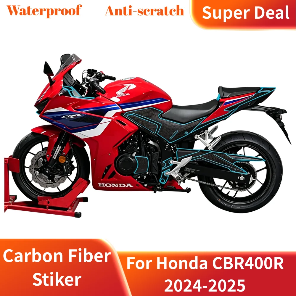 

For Honda CBR400R 2024-2025 Carbon Fiber Protection Sticker - Full Car Body Scratch Guard Anti-Scratch Decal for cbr400r