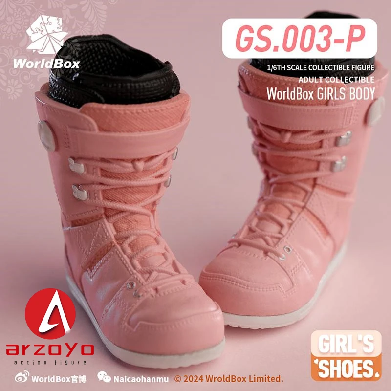Worldbox GS003 1/6 chaussures de Ski femme bottes de neige solides modèle adapté 12 ''soldat pieds détachables figurine corps poupées