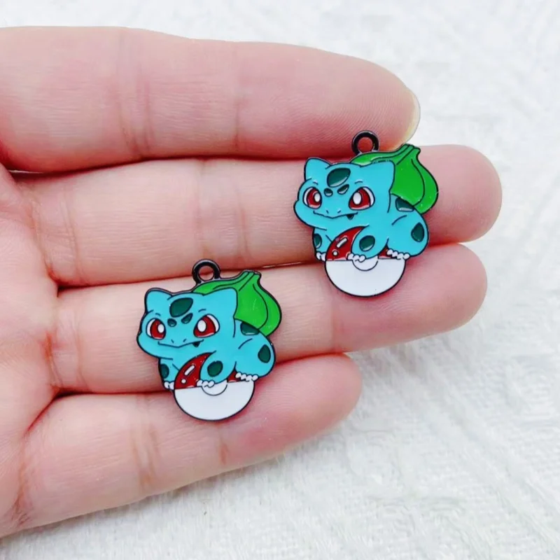 10 قطع من المينا الكرتون الحيوان مجوهرات أقراط سلاسل المفاتيح المعلقات أساور القلائد DIY الملحقات #2