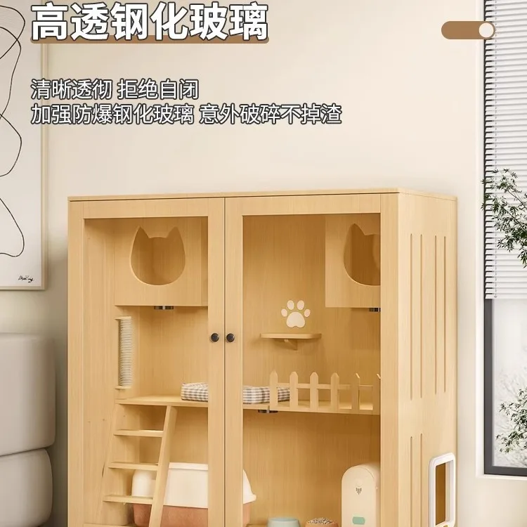 Gabbia per gatti villa per gatti, mobiletto per gatti domestico,