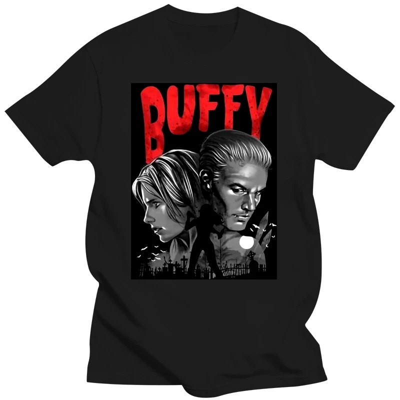 cotton T-shirt high quolity foshion cosuol print t shirt buffy men Horojuku clothing funny tshirts