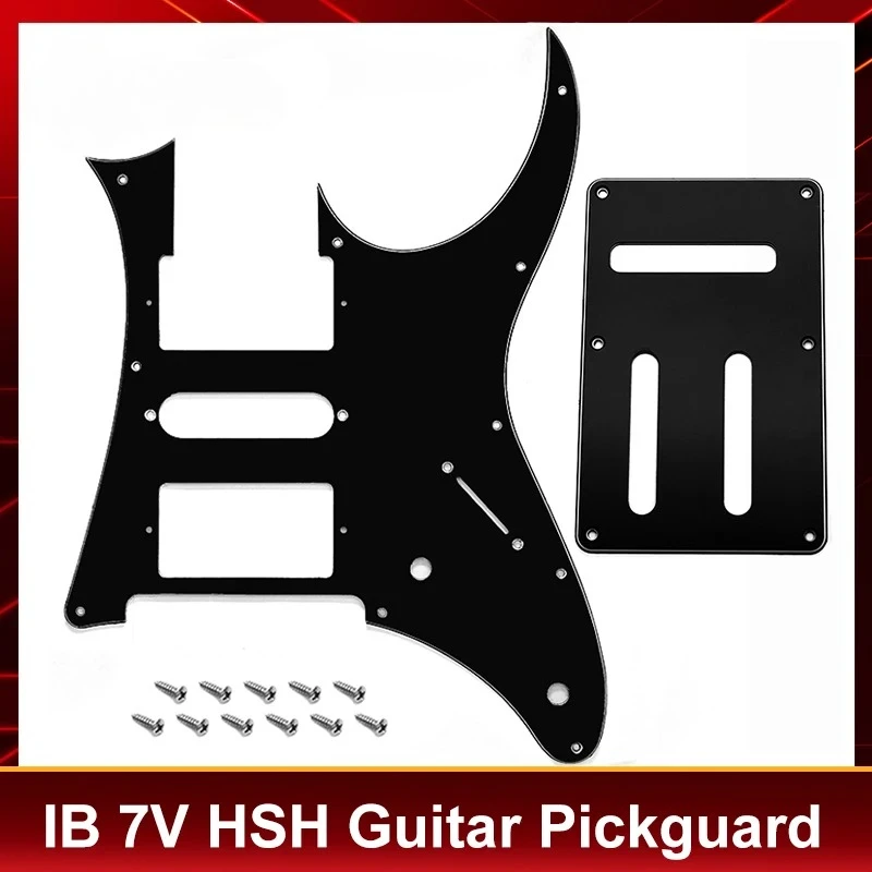 Best Offer Multil color IB 7V Guitar Pickguard 3 Ply 10 Holes HSH Anti-Scratch Plate for Electric Guitar