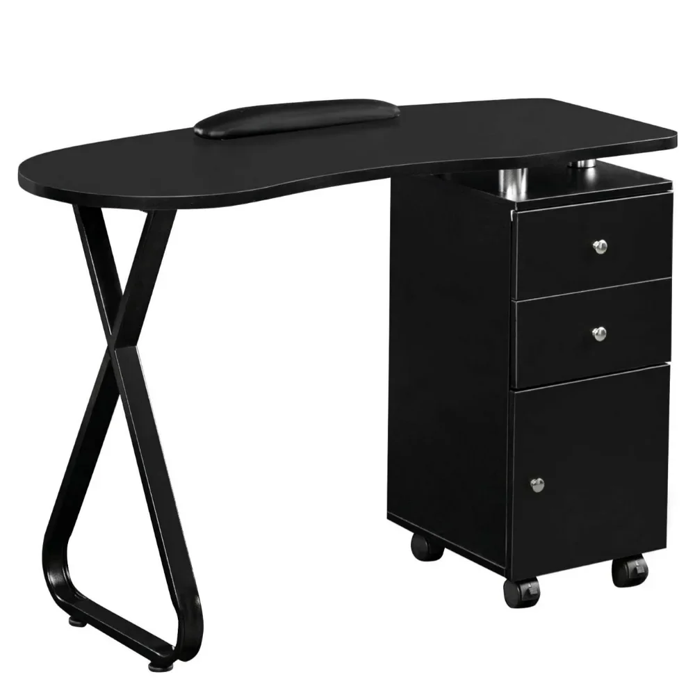 Hair Casual Nail Technician Workbench Nail Table Supply Mobile Nail Table