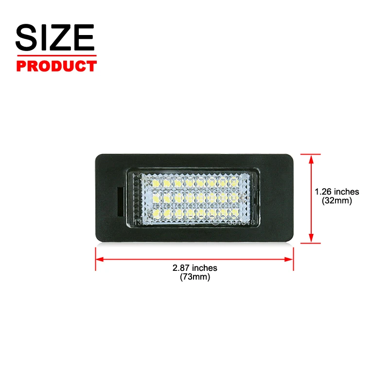 백색 LED 번호판 조명, BMW E92 E93 F30 F31 F45 E39 E60 F10 F11 E70 F80 E84 E82 F22 E90 E91 E61 X1 X3 X5 X6 M3