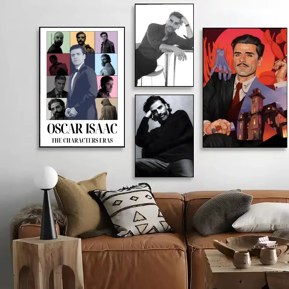 Oscar Isaac Poster HD Art Retro Self-adhesive DIY Room Home Living Room Club Wall Decor Gift