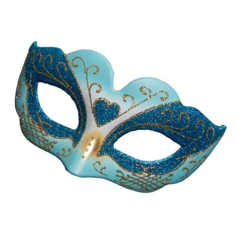 

39BD Half Face Masquerade Mask for Kids Girls Carnivals Designs Glitter Mardi Gras Mask for Festivals Party Occasion