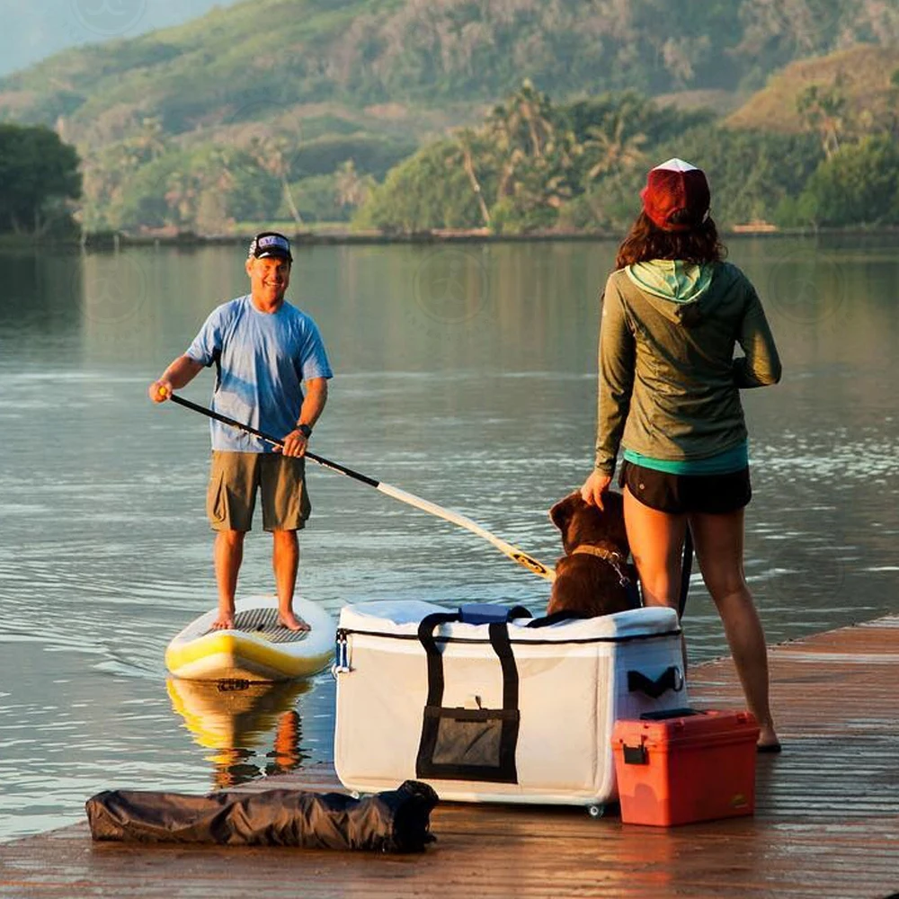 Dispositivo di raffreddamento versatile per scatola isolante gonfiabile leggera e durevole per la pesca o il campeggio