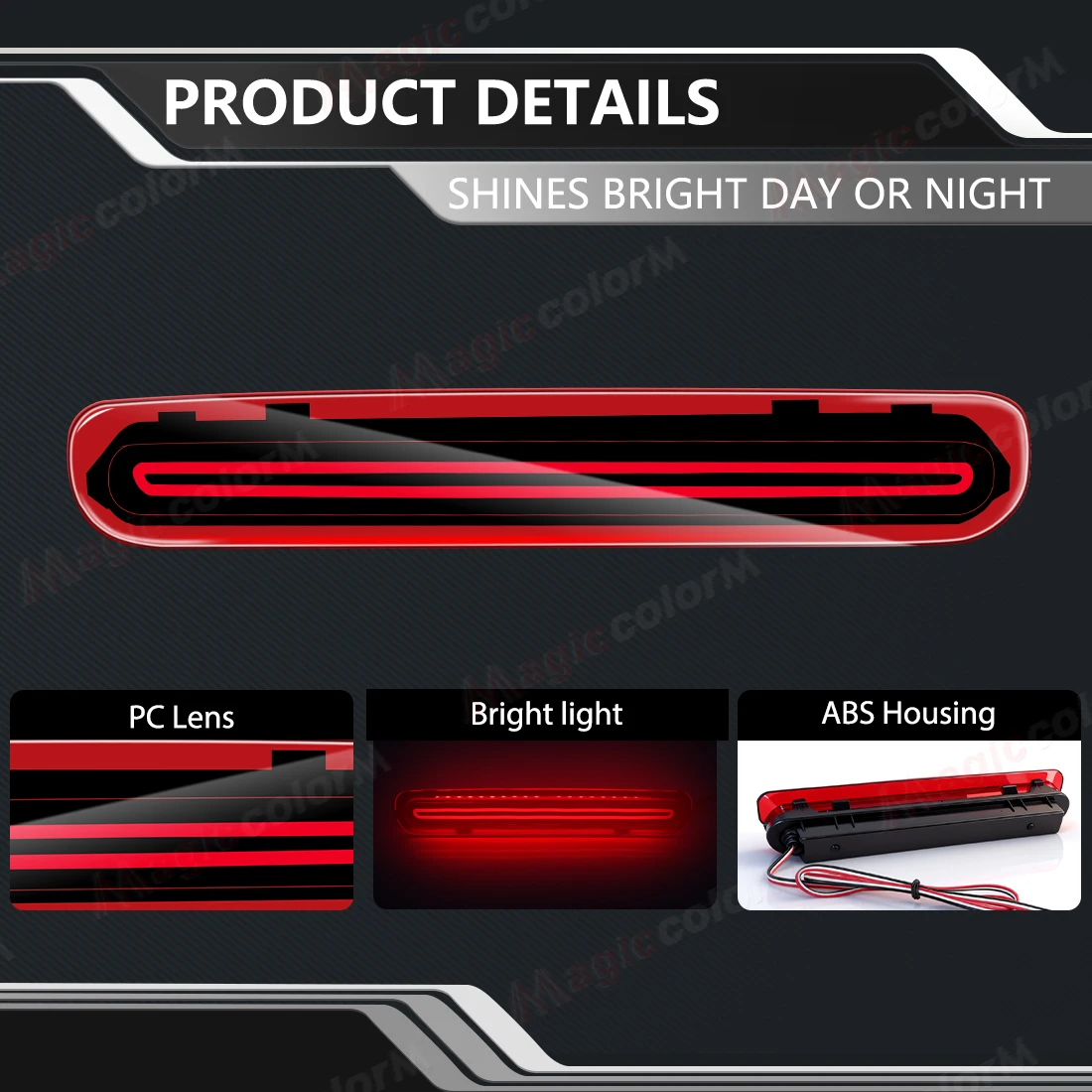 

Additional Brake Light LED High Brake Light For Toyota Hilux Vigo 2005 2006 2007 2008-2014 High Mounted Third Stop Lamp Parts ﻿