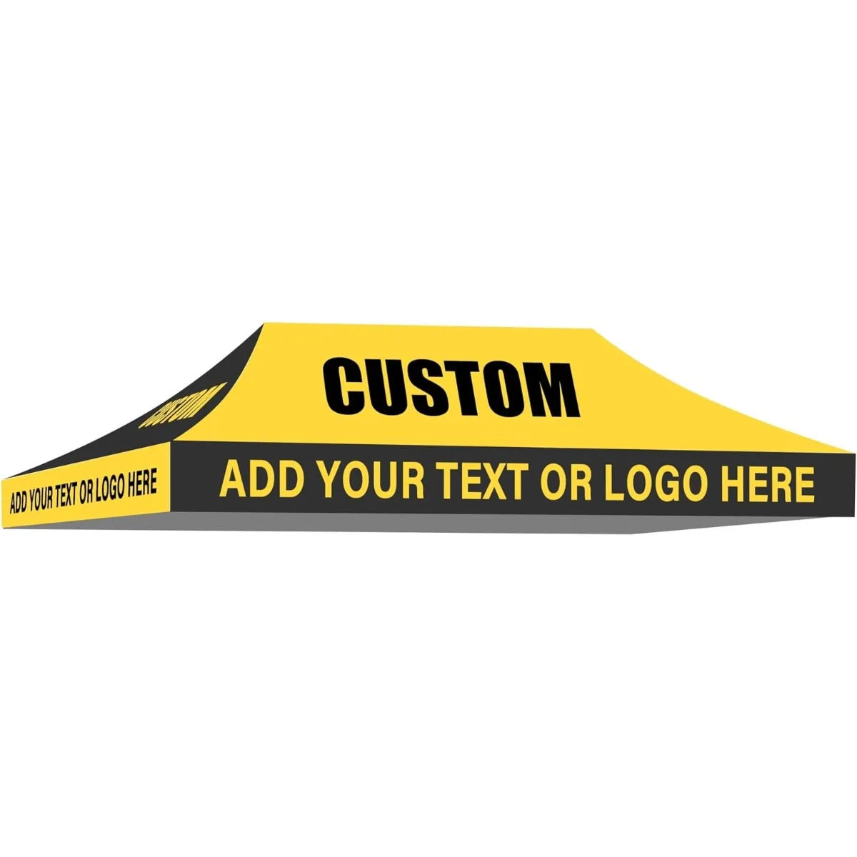 Custom 10x20 Canopy Tent Top with Logo Printed Replacement Cover for Commercial Events Trade Shows Outdoor Advertising