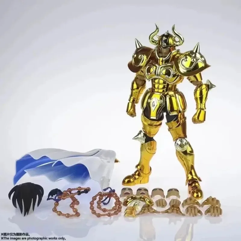 In Stock CS Model Saint Seiya Mythical Cloth Ex Taurus Aludiba 24K Golden Saint Zodiac Knights Movable Figure Toy Gift