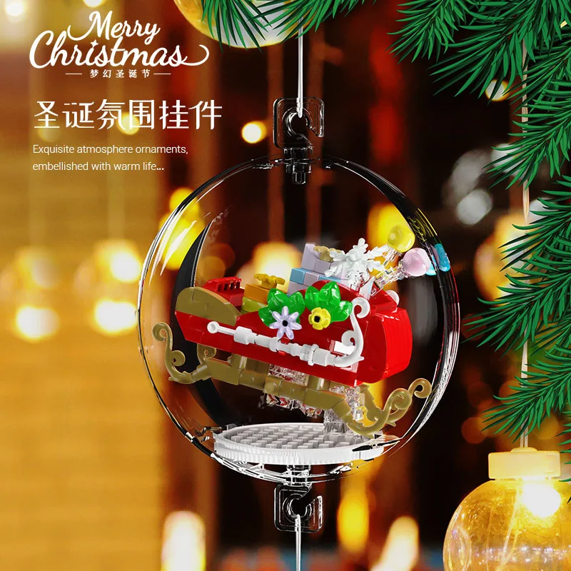 

moc christmas building block Mini Building Blocks Creative Construction Educational Toys for Kids 10 to 12 years old girl gifts