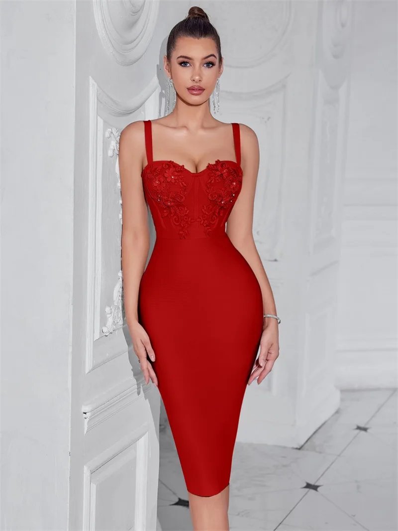 

Женское платье для выпускного вечера из пряжи с вышивкой и разрезом сзади, вечерняя юбка с глубоким V-образным вырезом, тонкое вечернее платье, новейшее в наличии