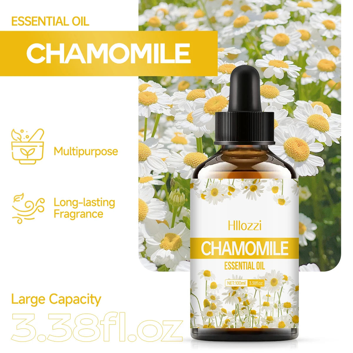 Chamomile Essential Oil Can Be Used for Skin Care, Bathing, and Facials and Is Suitable for All Skin Types.