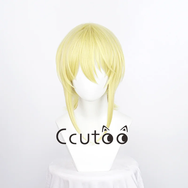 Anime MORIARTY THE PATRIOT William James Moriart Cosplay Wig Blonde Short Heat Resistant Synthetic Hair + Free Wig Cap