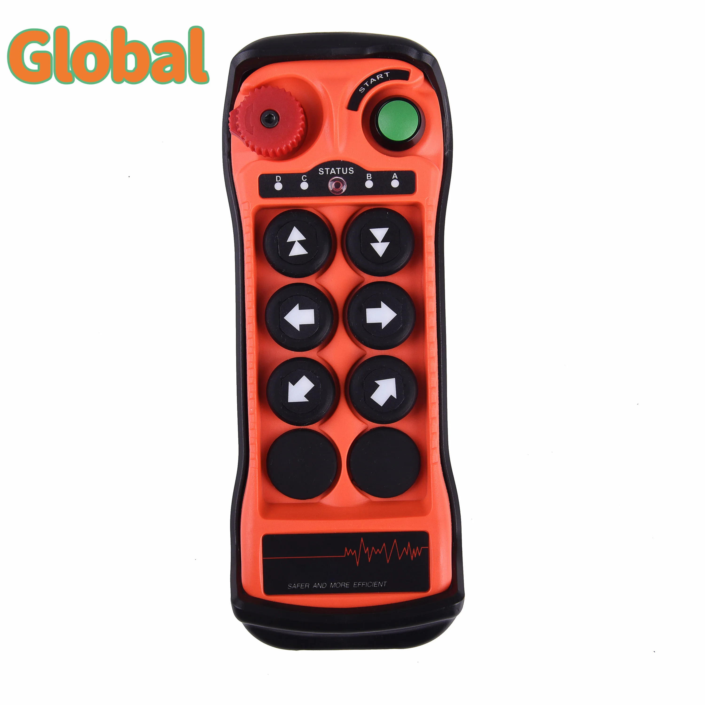 Q600 6 channels single speed Industrial Wireless Radio Crane Remote Control switches Hoist overhead bridge Crane lift control