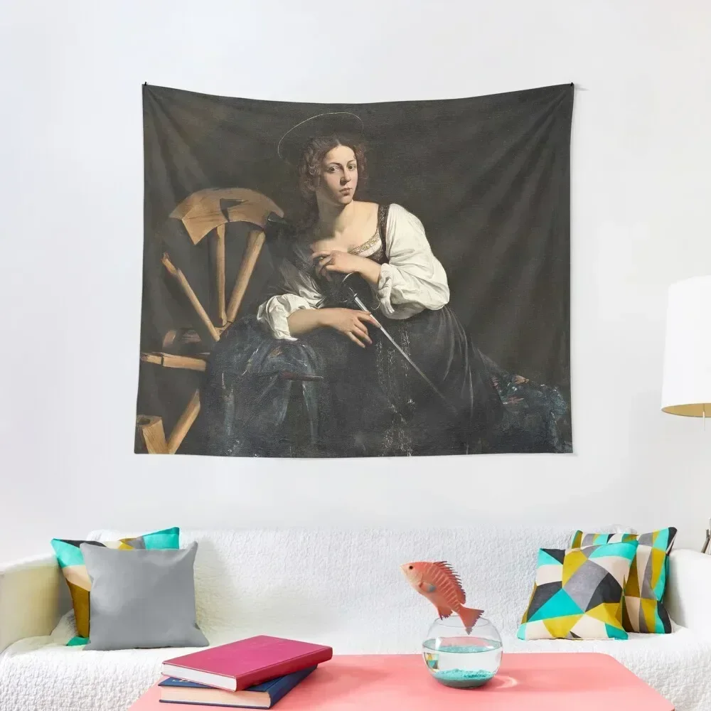 

Saint Catherine Of Alexandria By Caravaggio Tapestry Aesthetic Decoration Bedroom Decoration Wall Decoration Items Tapestry