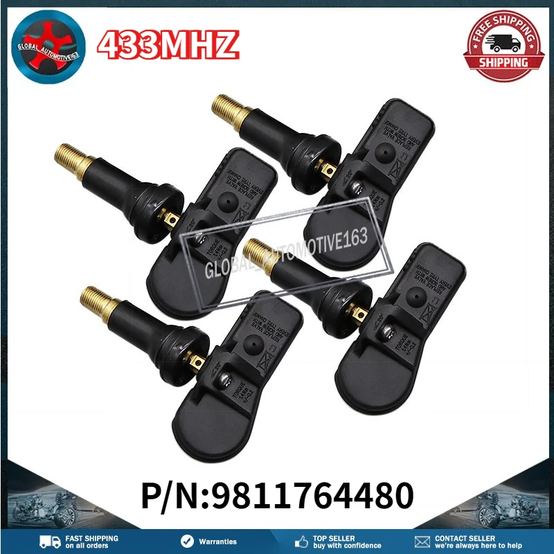 

433MHZ 9811764480 Tire Pressure Sensor For Toyota Proace Combi Verso Peugeot Expert Tepee Fiat Scudo Combi Citroen Jumpy Combi