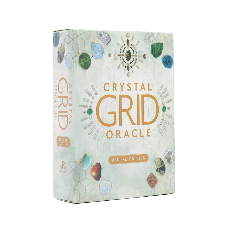 2024 New The Crystal Grid Oracle Deck by Nicola McIntosh Tarot 72pcs Cards With Help From the Crystal Kingdom.