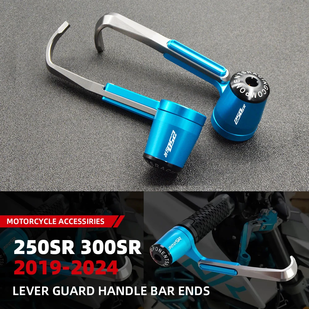 

For CFMOTO 250SR 300SR SR 250 SR300 Motorcycle Aluminum Handguards Grips Guard Brake Clutch Levers Protector Handle Bar Ends Cap