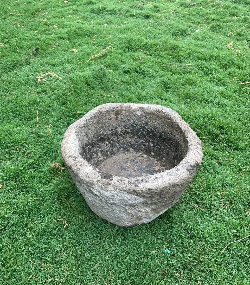Antique granite stone trough for multi-functional home office hotel decoration