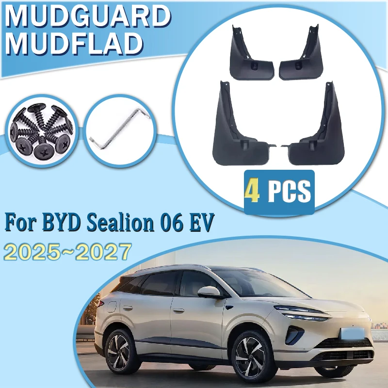 

Брызговики для BYD Sealion 06 EV 2025 2026 2027 Защита колес, защита от брызг, автомобильные аксессуары