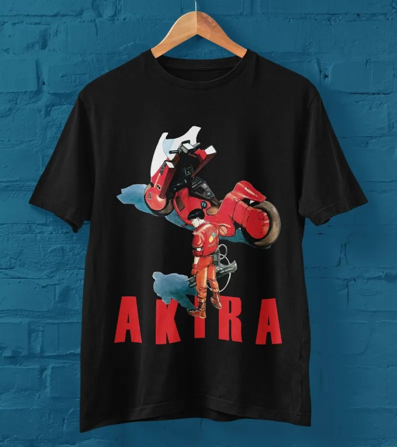 

Akira Japanese Anime Movie Crewneck T-Shirt, Tee Shirt Gift for Anime Lovers Cool Geeks Nerds Men & Women, Tetsuo Kaneda Katsuhi