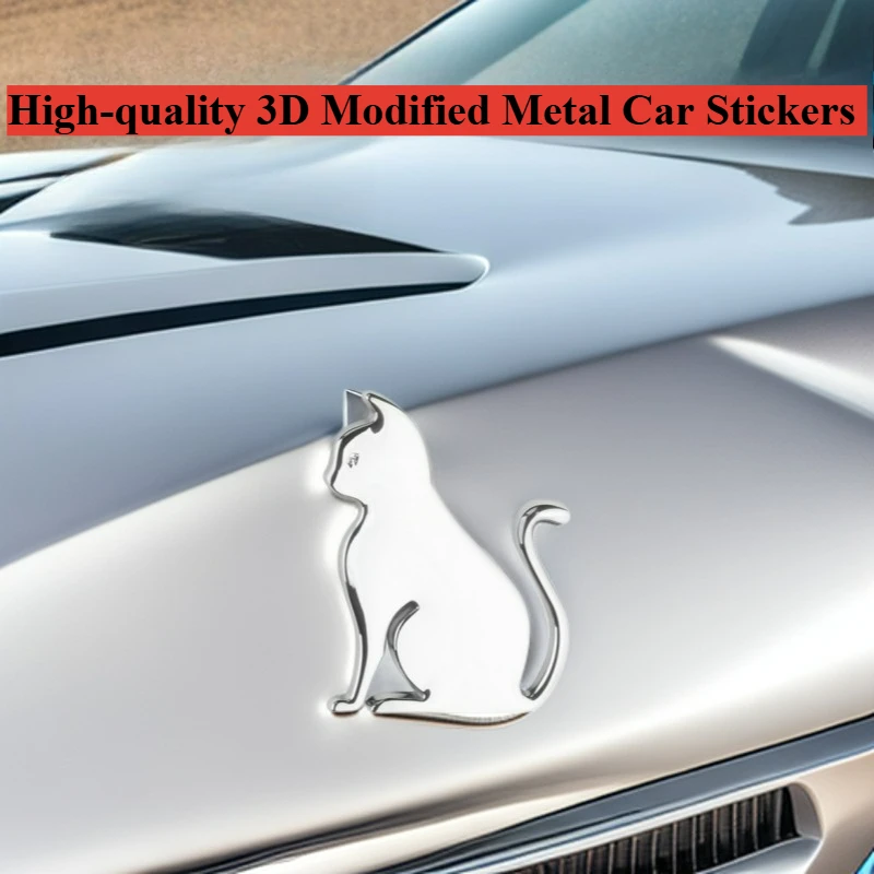

High-quality 3D Modified Metal Car Stickers Dogs Cats Wild Pigs Animal DIY Decoration Car Accessories Vehicle Scratch Occlusion