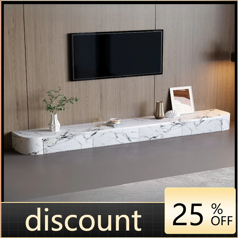 LH rock slab storage locker integrated light luxury household arc floor cabinet