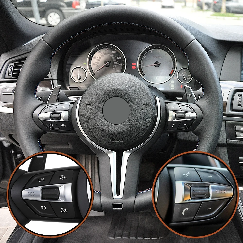 M Sport Steering Wheel Regular Red Blue M1 M2 Button for BMW F01 F07 F10 F15 F16 F20 F21 F30 F31 F32 F33 F36 M3 F80 M4 F82 F87
