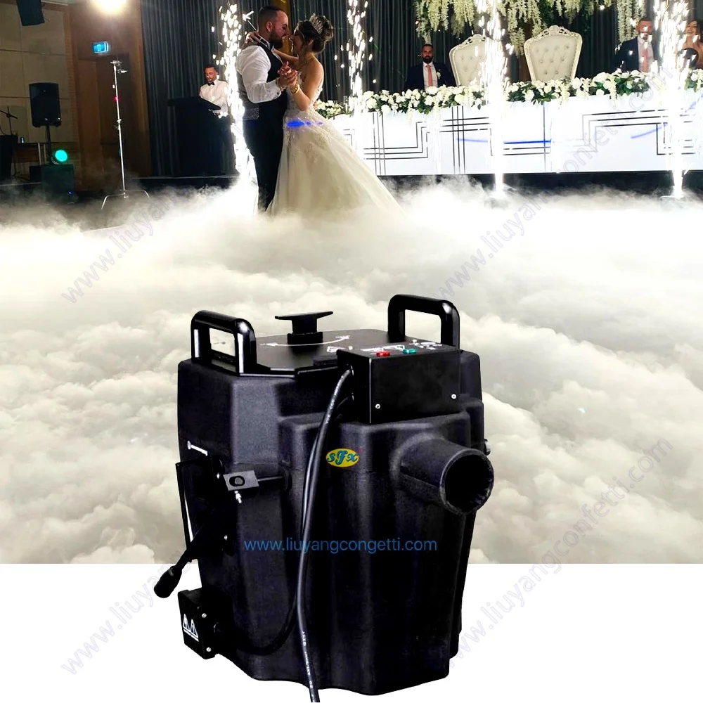 

DJ First Dance Effects Low Lying Smoke Nimbus 3500w Dry Ice Fog Machine For Wedding Stage Party