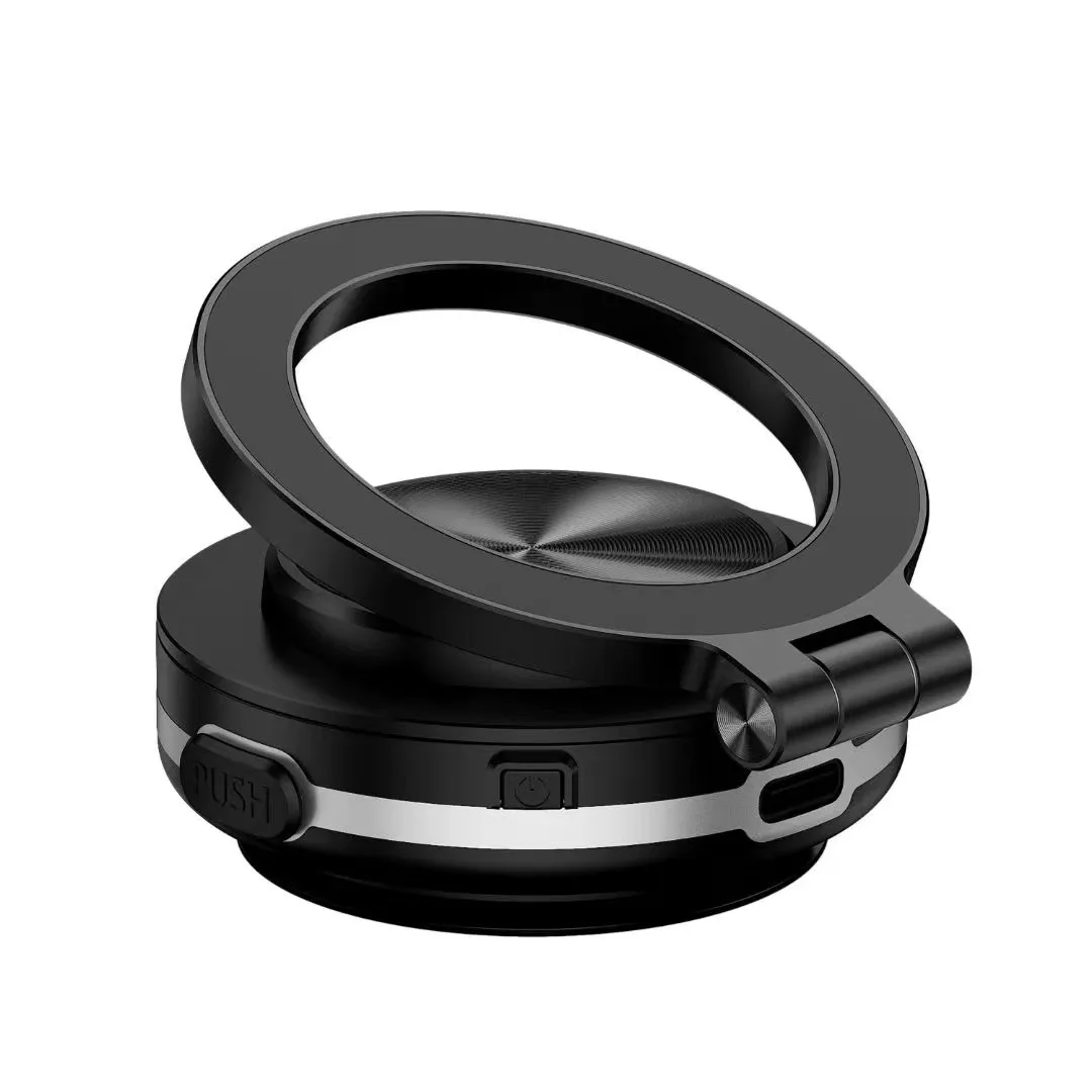 Ventosa magnética Folding Swivel Stand, suporte do telefone elétrico, Magsafe, rotação de 360 °