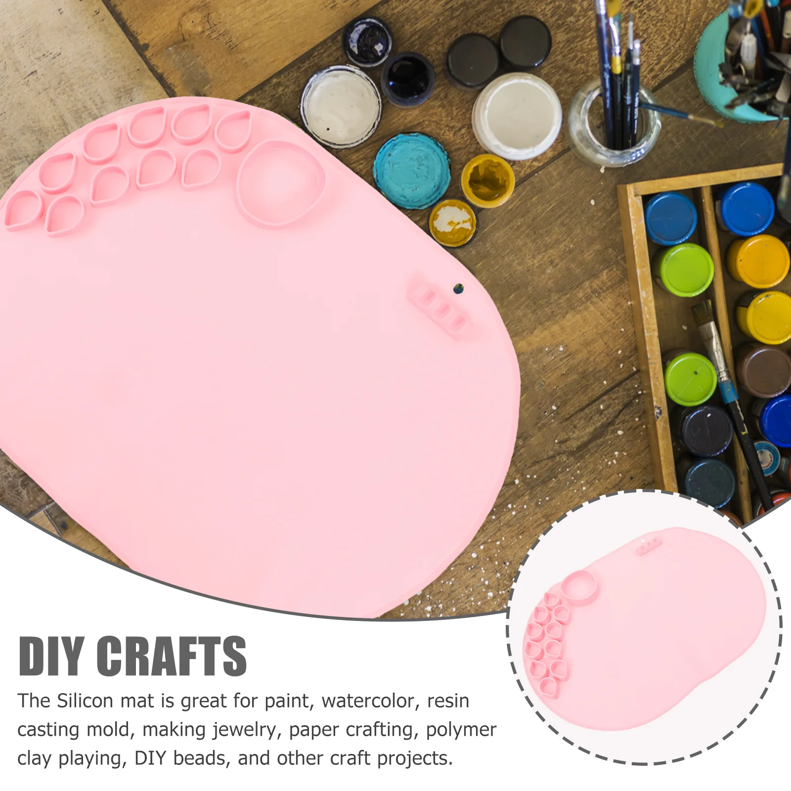 سيليكون الحرفية حصيرة غير لاصقة سيليكون اللوحة الوسادة DIY بها بنفسك المشاريع الفنية المائية الطين الحرفية راتنجات الايبوكسي اللوحة المجلس #6