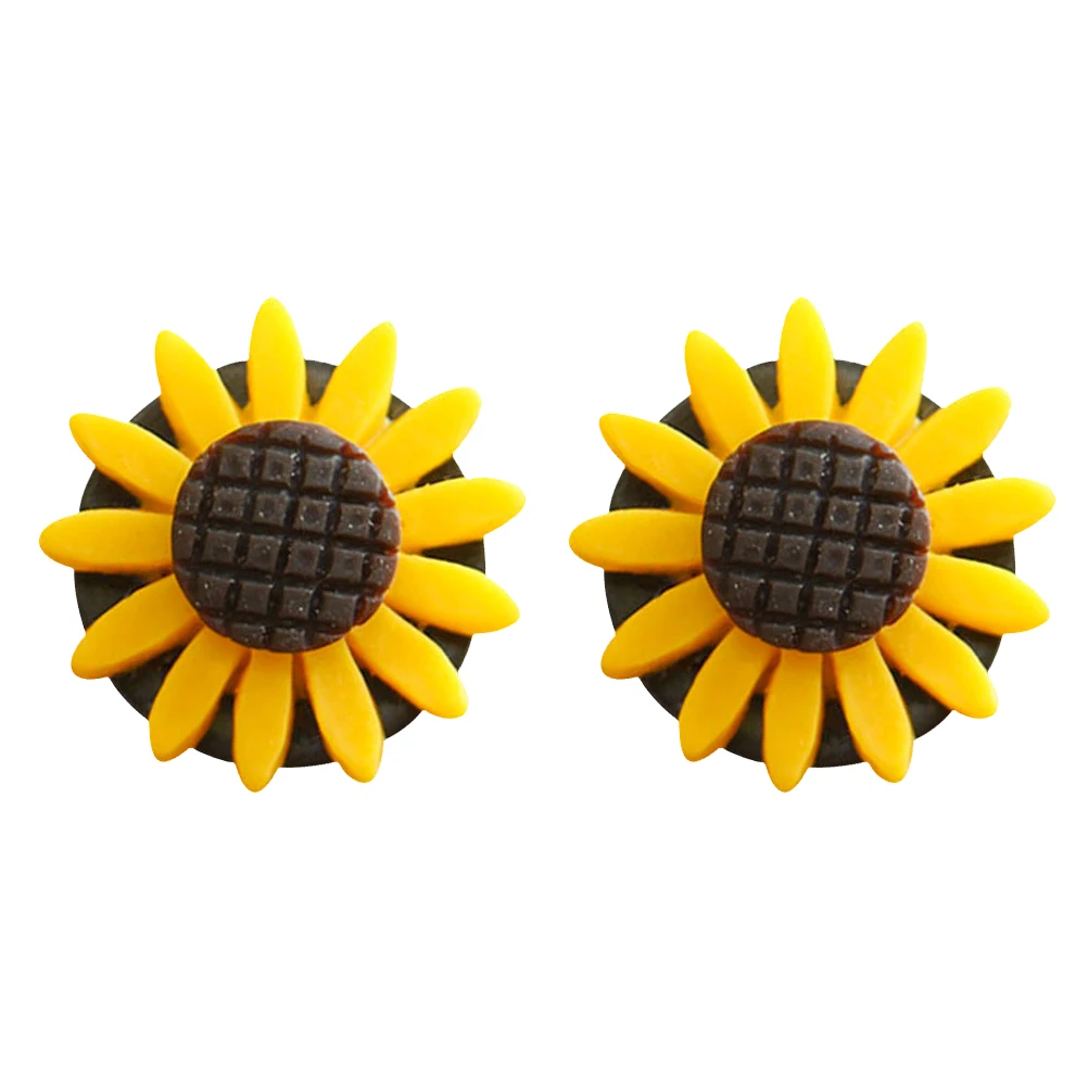 

2Pcs Car Perfume Clip Aroma Sunflower Air Freshener Vents Odor Diffuser Essential Oil Plastic Durable Car Office Bathroom