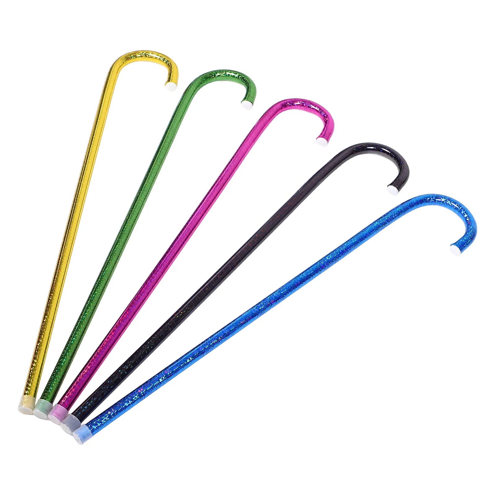 

5pcs Dance Crutches Decorative Cane Kids Jazz Props Lightweight Portable Performance Party Halloween Cosplay Prop Children Dance