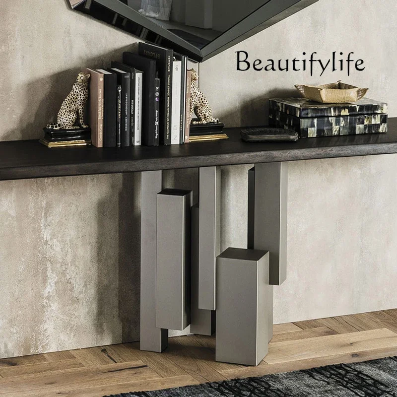 small apartment table marble entrance table premium  Italian living room new minimalist designer furniture