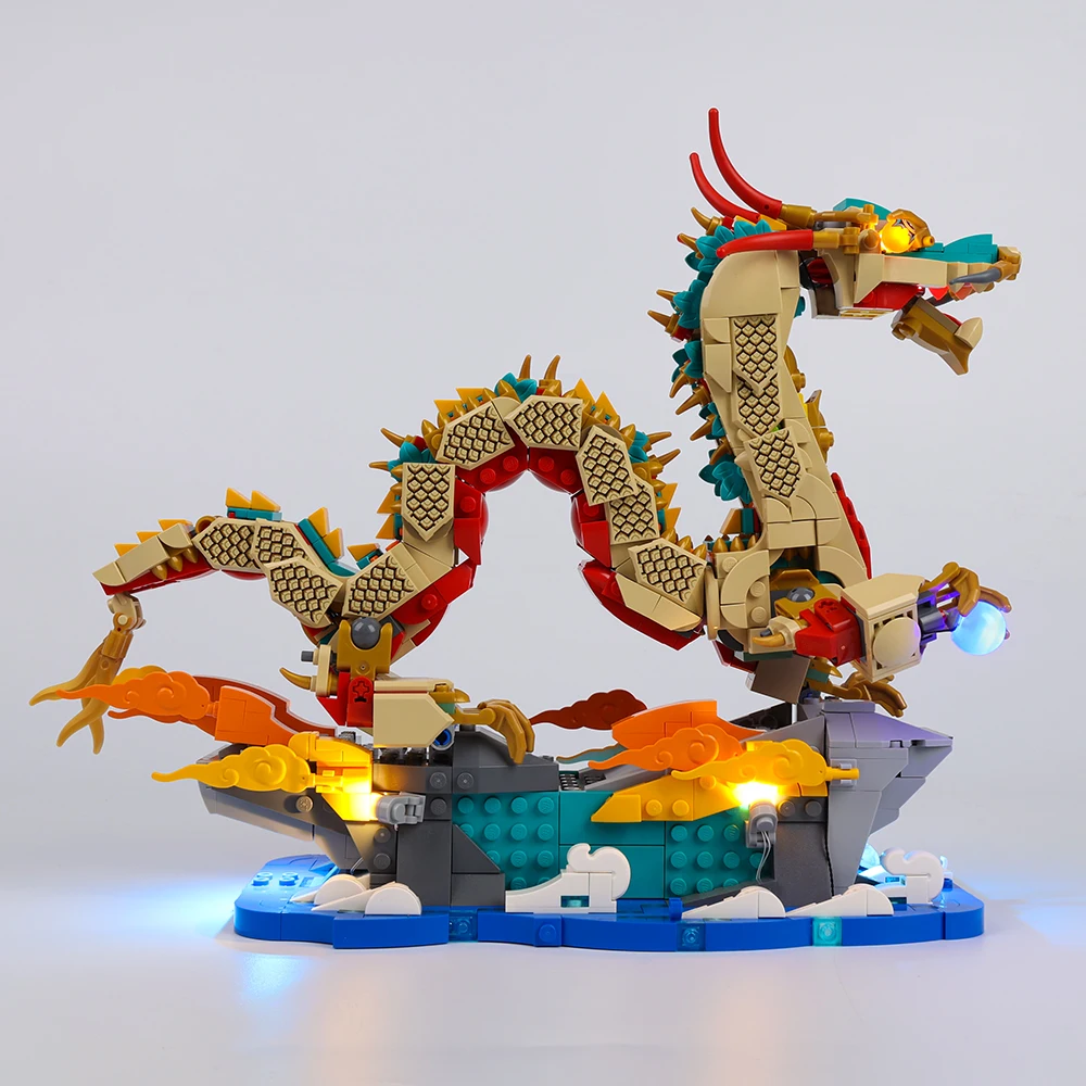 Led Light Kit For 80112 Auspicius Dragon Model Kids DIY Toys Set (Only Lighting Kit No Model)