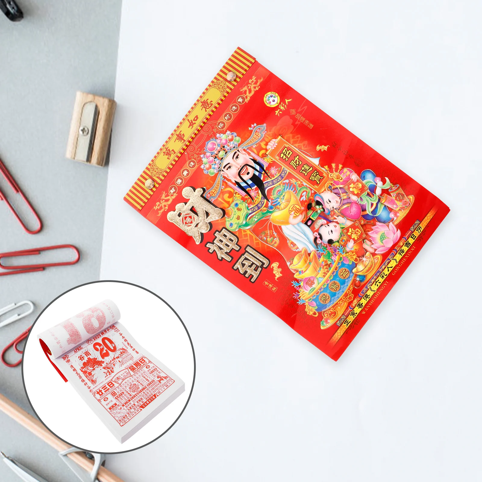 

Lunar Year Calendar Large Paper Family Wall Chinese Monthly Hanging Calendars Snake