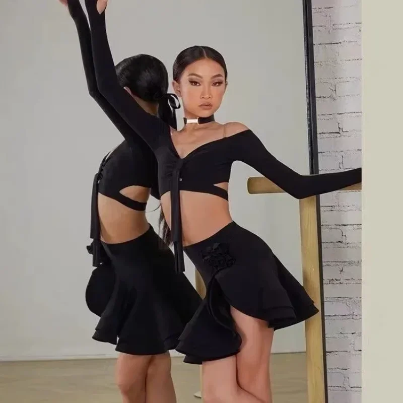 

Latin Dance Dress for Girls Dance Party Sportswear New in Dresses Latin Competition Dress Women Latin Dance Dress Costume Women