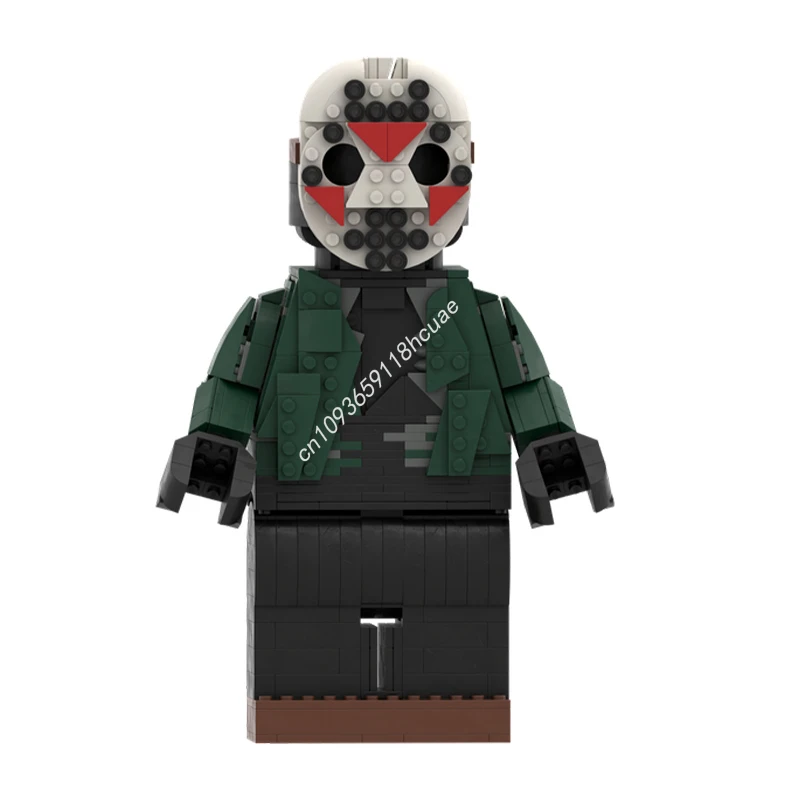 

Минифигурка MOC, 709 шт., масштабированная, «Пятница, 13-е издание», строительные блоки, рождественский праздник, набор задач, убийство времени, игрушки, подарок