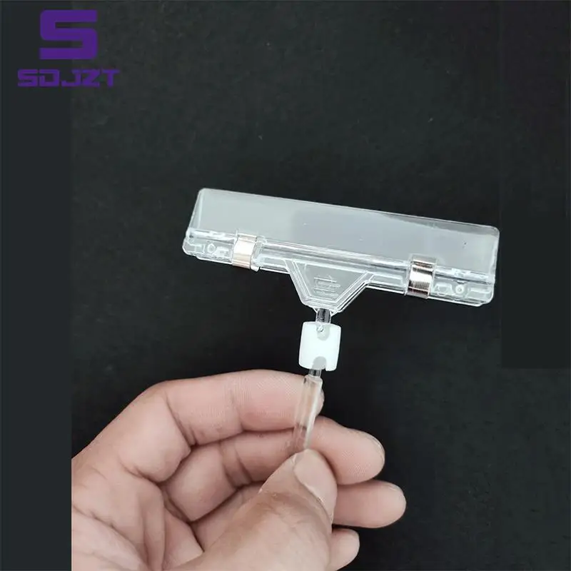 6pcs Sign Price Holder Advertising Display Nick Paper Clips Custom Name Portal Board Label Price Card Tag Stand Stationery