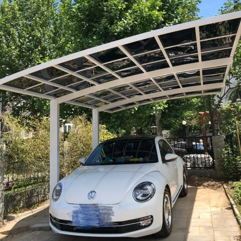 Space Saving Design Household Car Parking Multi Functional Outdoor Aluminum Frame Acrylic Carport Durable Outdoor Car Shelter