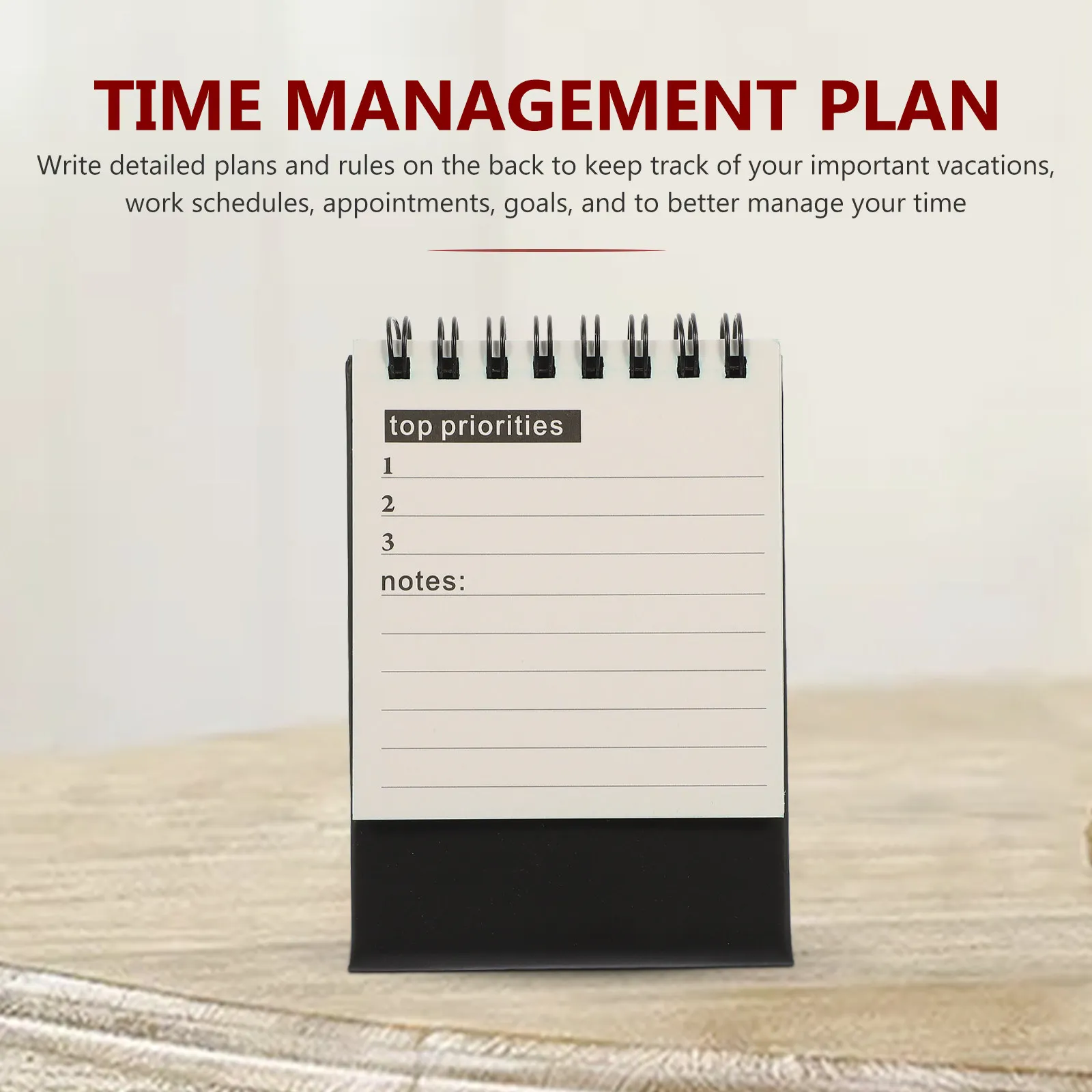 Small Desk Calendar 2023 English Printing Thick Paper Mini Table Calendar for Office Study Desktop Decor Schedule Planner