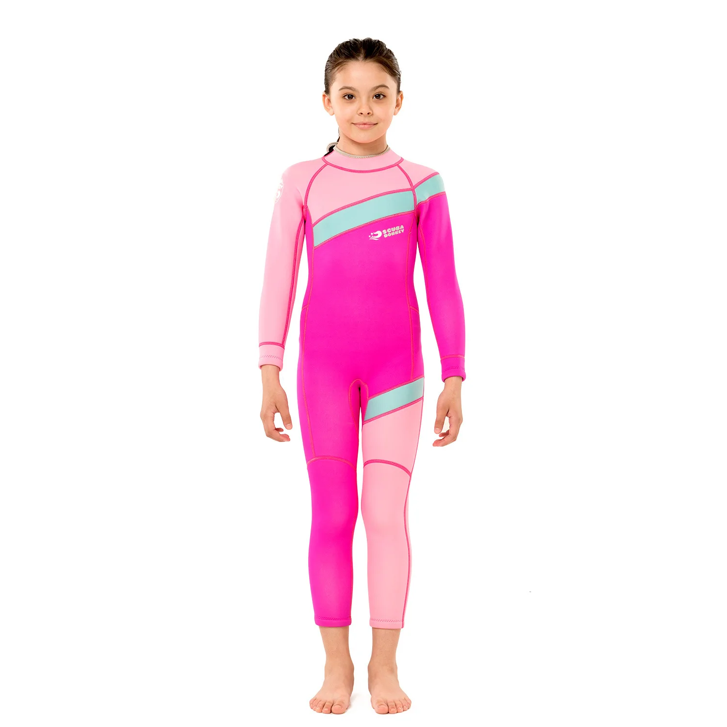 Terno de mergulho em neoprene para crianças, caça submarina, caça submarina, mergulho com snorkel, corpo inteiro, surf, caiaque, traje à deriva, 2,5mm