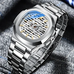 Fashion Chenxi New 2022 Men Automatic Mechanical Watch Top Brand Luxury Full Stainless Steel Sport Waterproof Relogio Masculino