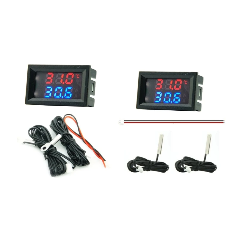 Display LED Controlador temperatura digital temperatura Medidor tensão