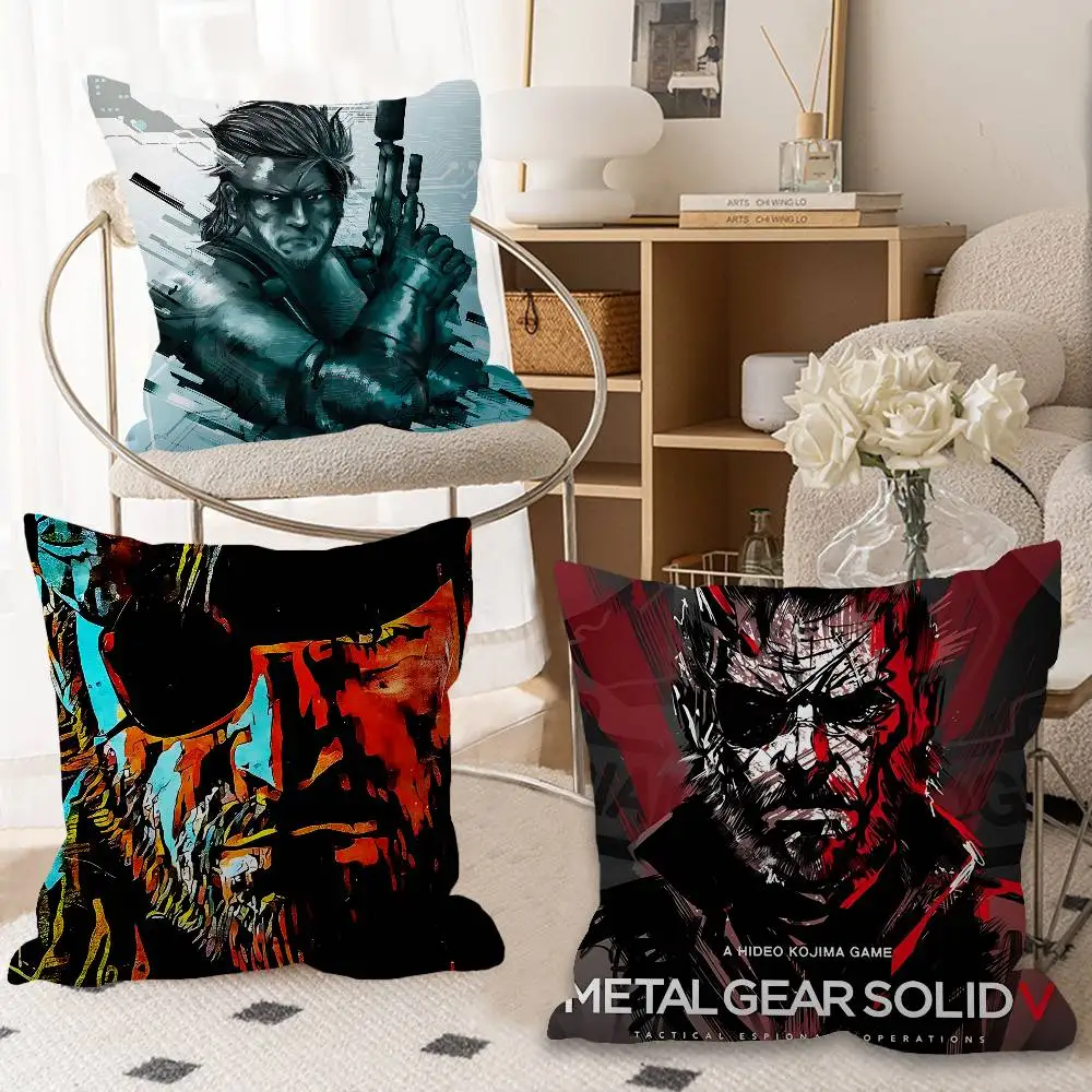 

Винтажная игра M-Metal Gear, офисная подушка, наволочка, автомобильная подушка, 45X45 см, поясничная наволочка, наволочка для дивана